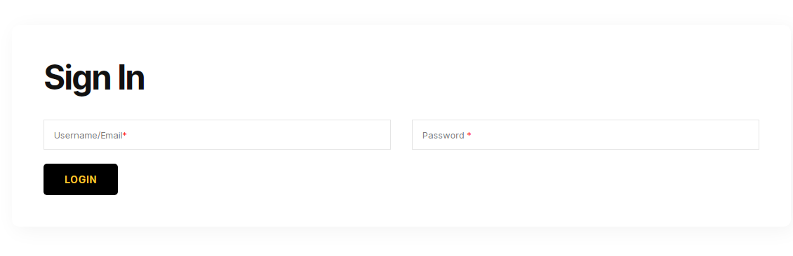 Admin Login and Page – FoodBook Documentation